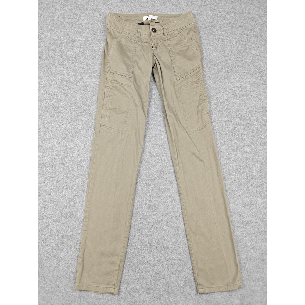 Jolt Pants Teens 0 Beige Twill Cargo Slim Stretch Zip Pockets Casual Khakis